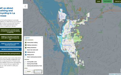 🚲 🚸 The City of La Crosse’s Forward La Crosse Opens Online Input Map for Bicycle and Pedestrian Master Plan